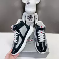 Cheap Prada High Top Shoes For Women #1285556 Replica Wholesale [$122.00 USD] [ITEM#1285556] on Replica Prada High Top Shoes