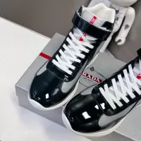 Cheap Prada High Top Shoes For Women #1285556 Replica Wholesale [$122.00 USD] [ITEM#1285556] on Replica Prada High Top Shoes