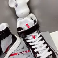 Cheap Prada High Top Shoes For Men #1285557 Replica Wholesale [$122.00 USD] [ITEM#1285557] on Replica Prada High Top Shoes