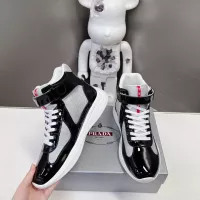 Cheap Prada High Top Shoes For Men #1285559 Replica Wholesale [$122.00 USD] [ITEM#1285559] on Replica Prada High Top Shoes