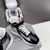 Cheap Prada High Top Shoes For Men #1285559 Replica Wholesale [$122.00 USD] [ITEM#1285559] on Replica Prada High Top Shoes