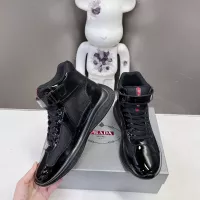 Cheap Prada High Top Shoes For Men #1285561 Replica Wholesale [$122.00 USD] [ITEM#1285561] on Replica Prada High Top Shoes