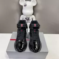 Cheap Prada High Top Shoes For Men #1285561 Replica Wholesale [$122.00 USD] [ITEM#1285561] on Replica Prada High Top Shoes