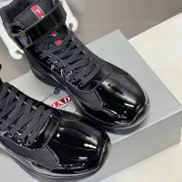 Cheap Prada High Top Shoes For Men #1285561 Replica Wholesale [$122.00 USD] [ITEM#1285561] on Replica Prada High Top Shoes