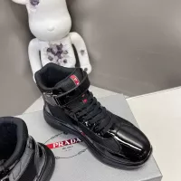 Cheap Prada High Top Shoes For Women #1285562 Replica Wholesale [$122.00 USD] [ITEM#1285562] on Replica Prada High Top Shoes