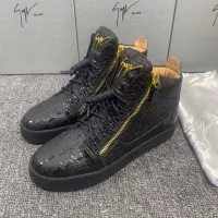 Cheap Giuseppe Zanotti High Tops Shoes For Men #1285570 Replica Wholesale [$102.00 USD] [ITEM#1285570] on Replica Giuseppe Zanotti High Tops Shoes