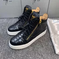 Cheap Giuseppe Zanotti High Tops Shoes For Men #1285572 Replica Wholesale [$102.00 USD] [ITEM#1285572] on Replica Giuseppe Zanotti High Tops Shoes