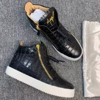 Cheap Giuseppe Zanotti High Tops Shoes For Men #1285572 Replica Wholesale [$102.00 USD] [ITEM#1285572] on Replica Giuseppe Zanotti High Tops Shoes