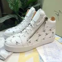 Cheap Giuseppe Zanotti High Tops Shoes For Men #1285576 Replica Wholesale [$98.00 USD] [ITEM#1285576] on Replica Giuseppe Zanotti High Tops Shoes