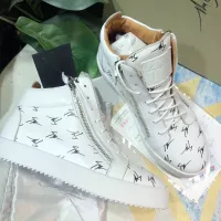 Cheap Giuseppe Zanotti High Tops Shoes For Men #1285576 Replica Wholesale [$98.00 USD] [ITEM#1285576] on Replica Giuseppe Zanotti High Tops Shoes