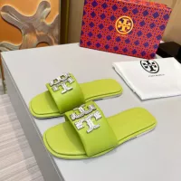 Cheap Tory Burch TB Slippers For Women #1285792 Replica Wholesale [$72.00 USD] [ITEM#1285792] on Replica Tory Burch TB Slippers