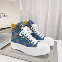 Cheap Alexander McQueen High Tops Shoes For Women #1286095 Replica Wholesale [$96.00 USD] [ITEM#1286095] on Replica Alexander McQueen High Tops Shoes