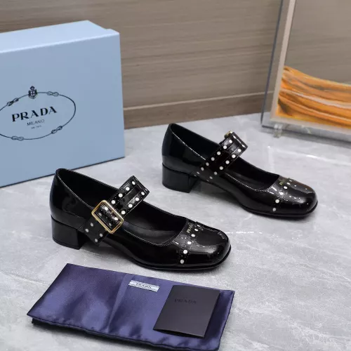 Cheap Prada High-heeled Shoes For Women #1286255 Replica Wholesale [$115.00 USD] [ITEM#1286255] on Replica Prada High-heeled Shoes