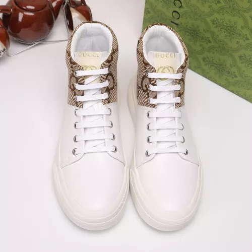 Cheap Gucci High Tops Shoes For Men #1286790 Replica Wholesale [$80.00 USD] [ITEM#1286790] on Replica Gucci High Tops Shoes