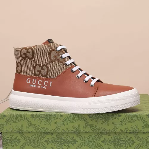 Cheap Gucci High Tops Shoes For Men #1286791 Replica Wholesale [$80.00 USD] [ITEM#1286791] on Replica Gucci High Tops Shoes