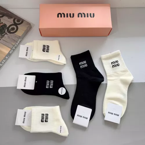 Cheap MIU MIU Socks #1287514 Replica Wholesale [$27.00 USD] [ITEM#1287514] on Replica MIU MIU Socks