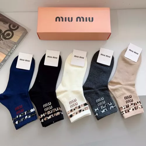 Cheap MIU MIU Socks #1287522 Replica Wholesale [$27.00 USD] [ITEM#1287522] on Replica MIU MIU Socks