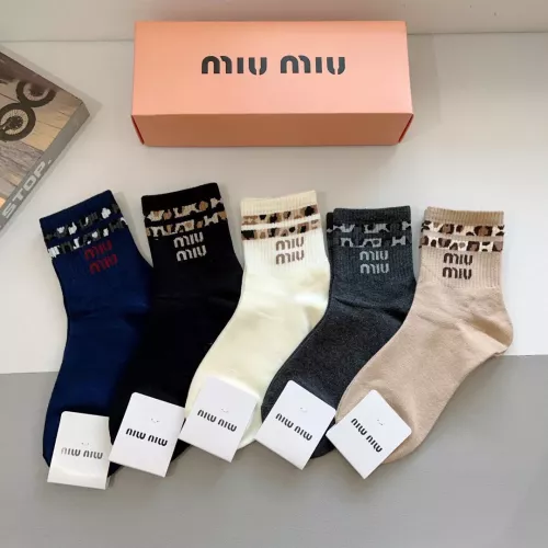 Cheap MIU MIU Socks #1287522 Replica Wholesale [$27.00 USD] [ITEM#1287522] on Replica MIU MIU Socks