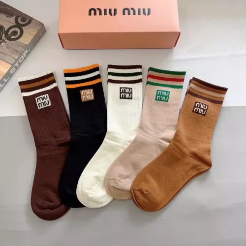 Cheap MIU MIU Socks #1287523 Replica Wholesale [$29.00 USD] [ITEM#1287523] on Replica MIU MIU Socks