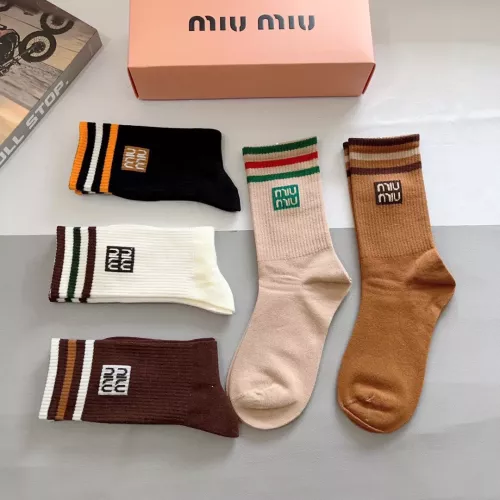 Cheap MIU MIU Socks #1287523 Replica Wholesale [$29.00 USD] [ITEM#1287523] on Replica MIU MIU Socks