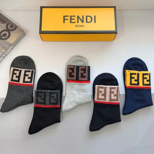 Cheap Fendi Socks For Men #1287653 Replica Wholesale [$29.00 USD] [ITEM#1287653] on Replica Fendi Socks