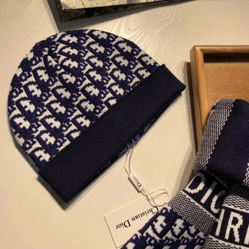 Cheap Christian Dior Hat and Scarf Set #1287936 Replica Wholesale [$64.00 USD] [ITEM#1287936] on Replica Christian Dior Hat and Scarf and Glove Set