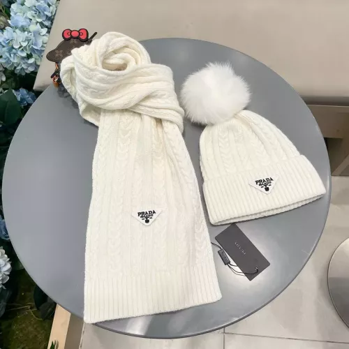 Cheap Prada Hat and Scarf Set #1287991 Replica Wholesale [$64.00 USD] [ITEM#1287991] on Replica Prada Hat and Scarf and Glove Set