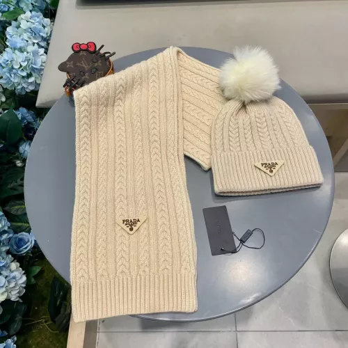 Cheap Prada Hat and Scarf Set #1287992 Replica Wholesale [$64.00 USD] [ITEM#1287992] on Replica Prada Hat and Scarf and Glove Set