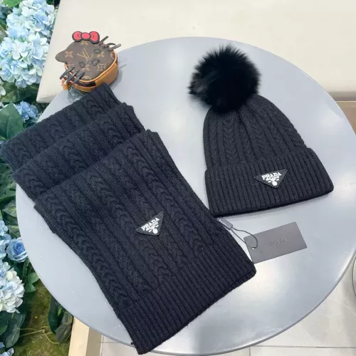 Cheap Prada Hat and Scarf Set #1287993 Replica Wholesale [$64.00 USD] [ITEM#1287993] on Replica Prada Hat and Scarf and Glove Set