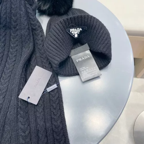 Cheap Prada Hat and Scarf Set #1287993 Replica Wholesale [$64.00 USD] [ITEM#1287993] on Replica Prada Hat and Scarf and Glove Set