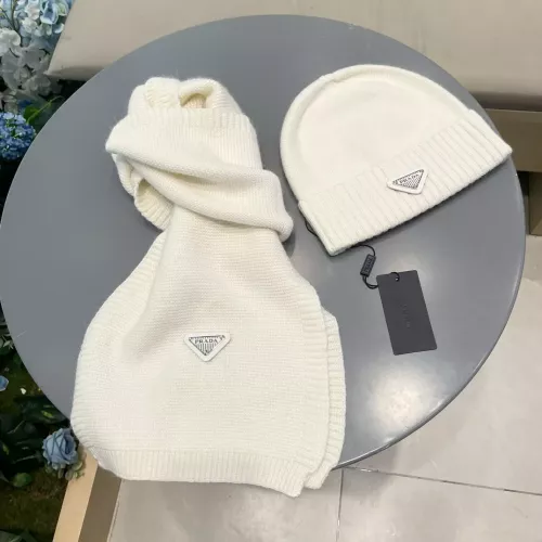 Cheap Prada Hat and Scarf Set #1288000 Replica Wholesale [$64.00 USD] [ITEM#1288000] on Replica Prada Hat and Scarf and Glove Set