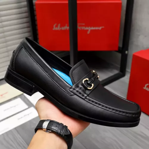 Cheap Salvatore Ferragamo Leather Shoes For Men #1288847 Replica Wholesale [$92.00 USD] [ITEM#1288847] on Replica Salvatore Ferragamo Leather Shoes