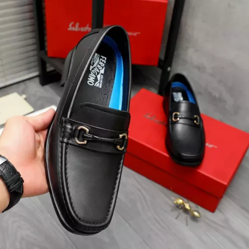 Cheap Salvatore Ferragamo Leather Shoes For Men #1288847 Replica Wholesale [$92.00 USD] [ITEM#1288847] on Replica Salvatore Ferragamo Leather Shoes