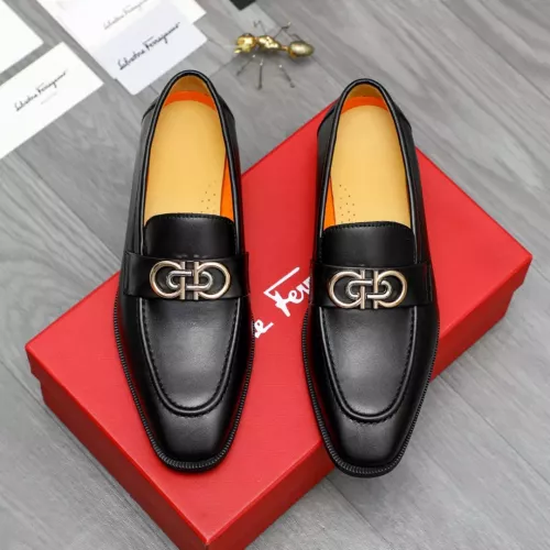 Cheap Salvatore Ferragamo Leather Shoes For Men #1288849 Replica Wholesale [$92.00 USD] [ITEM#1288849] on Replica Salvatore Ferragamo Leather Shoes