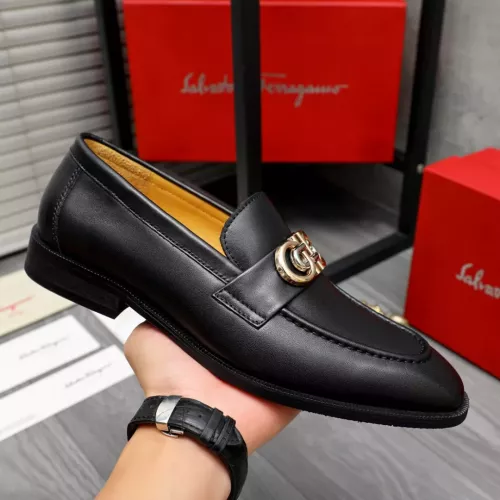 Cheap Salvatore Ferragamo Leather Shoes For Men #1288849 Replica Wholesale [$92.00 USD] [ITEM#1288849] on Replica Salvatore Ferragamo Leather Shoes