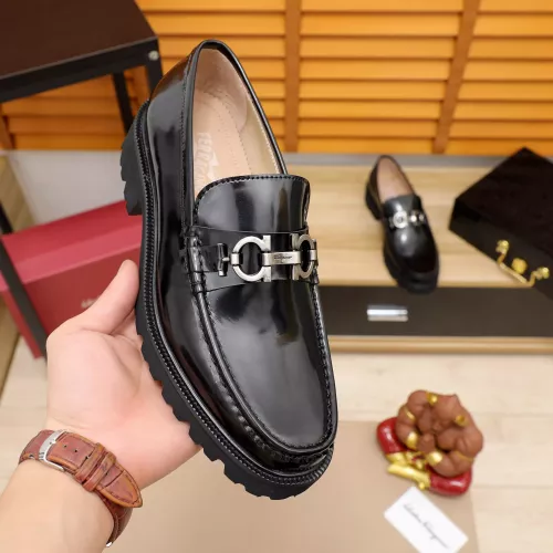 Cheap Salvatore Ferragamo Leather Shoes For Men #1288852 Replica Wholesale [$96.00 USD] [ITEM#1288852] on Replica Salvatore Ferragamo Leather Shoes