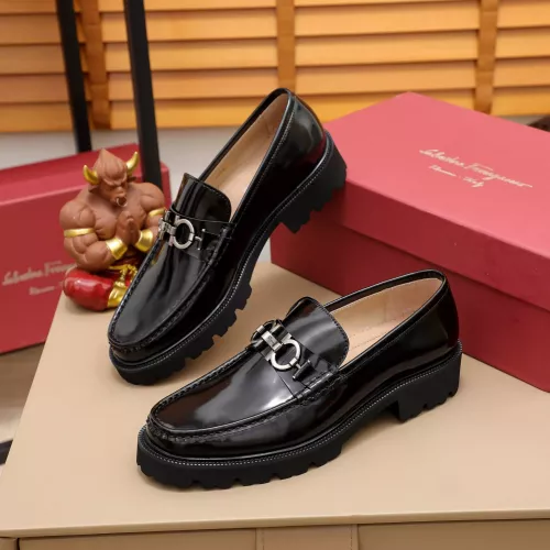 Cheap Salvatore Ferragamo Leather Shoes For Men #1288852 Replica Wholesale [$96.00 USD] [ITEM#1288852] on Replica Salvatore Ferragamo Leather Shoes