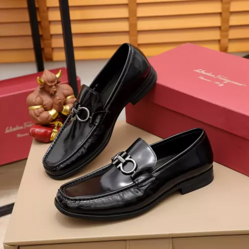 Cheap Salvatore Ferragamo Leather Shoes For Men #1288854 Replica Wholesale [$100.00 USD] [ITEM#1288854] on Replica Salvatore Ferragamo Leather Shoes