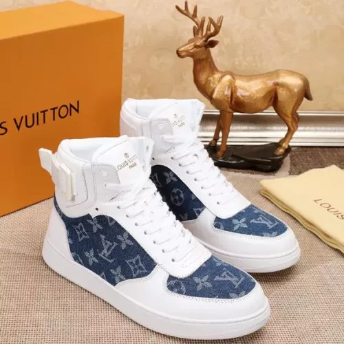 Cheap Louis Vuitton High Tops Shoes For Men #1289176 Replica Wholesale [$76.00 USD] [ITEM#1289176] on Replica Louis Vuitton High Tops Shoes