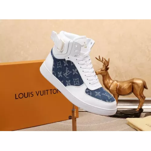 Cheap Louis Vuitton High Tops Shoes For Men #1289176 Replica Wholesale [$76.00 USD] [ITEM#1289176] on Replica Louis Vuitton High Tops Shoes