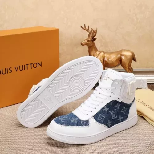 Cheap Louis Vuitton High Tops Shoes For Men #1289176 Replica Wholesale [$76.00 USD] [ITEM#1289176] on Replica Louis Vuitton High Tops Shoes