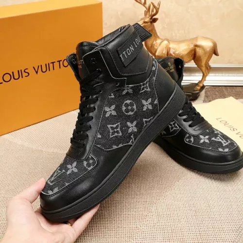 Cheap Louis Vuitton High Tops Shoes For Men #1289177 Replica Wholesale [$76.00 USD] [ITEM#1289177] on Replica Louis Vuitton High Tops Shoes