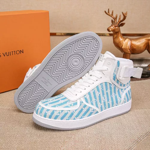 Cheap Louis Vuitton High Tops Shoes For Men #1289178 Replica Wholesale [$76.00 USD] [ITEM#1289178] on Replica Louis Vuitton High Tops Shoes