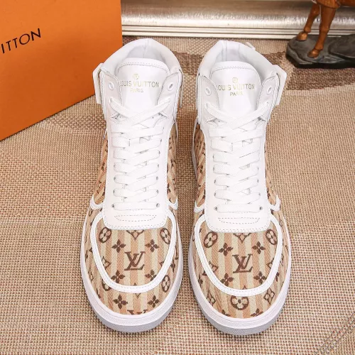 Cheap Louis Vuitton High Tops Shoes For Men #1289179 Replica Wholesale [$76.00 USD] [ITEM#1289179] on Replica Louis Vuitton High Tops Shoes