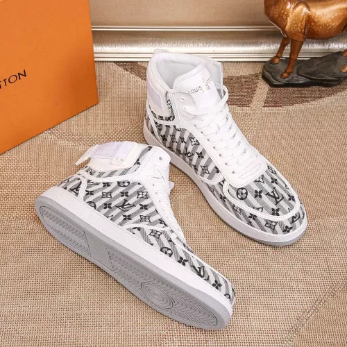 Cheap Louis Vuitton High Tops Shoes For Men #1289180 Replica Wholesale [$76.00 USD] [ITEM#1289180] on Replica Louis Vuitton High Tops Shoes