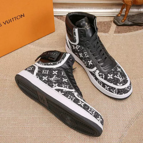 Cheap Louis Vuitton High Tops Shoes For Men #1289182 Replica Wholesale [$76.00 USD] [ITEM#1289182] on Replica Louis Vuitton High Tops Shoes