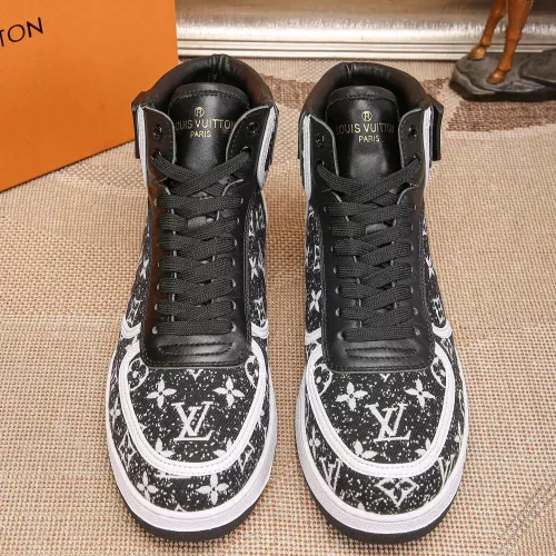 Cheap Louis Vuitton High Tops Shoes For Men #1289182 Replica Wholesale [$76.00 USD] [ITEM#1289182] on Replica Louis Vuitton High Tops Shoes