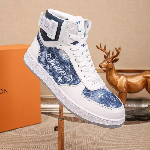 Cheap Louis Vuitton High Tops Shoes For Men #1289188 Replica Wholesale [$80.00 USD] [ITEM#1289188] on Replica Louis Vuitton High Tops Shoes