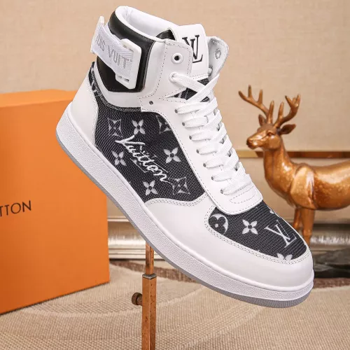 Cheap Louis Vuitton High Tops Shoes For Men #1289189 Replica Wholesale [$80.00 USD] [ITEM#1289189] on Replica Louis Vuitton High Tops Shoes