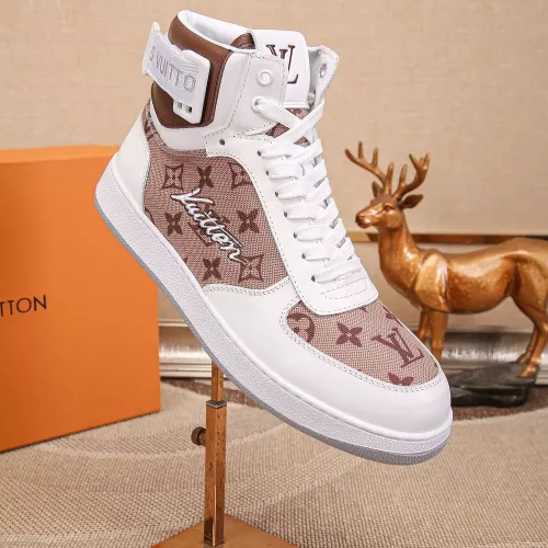 Cheap Louis Vuitton High Tops Shoes For Men #1289190 Replica Wholesale [$80.00 USD] [ITEM#1289190] on Replica Louis Vuitton High Tops Shoes